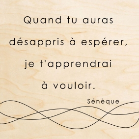 Un message épuré et élégant pour mettre en valeur une citation de SénÚque.