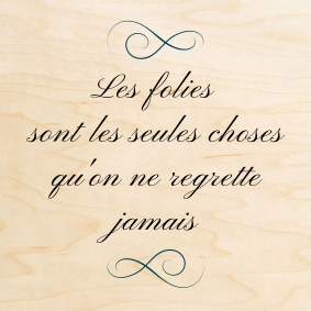 Carte élégante pour faire passer un message sur le regret.